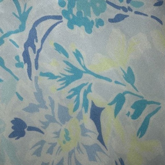 Ann Taylor Petite Silk Crochet Blue Mini Dress - Picture 5 of 11